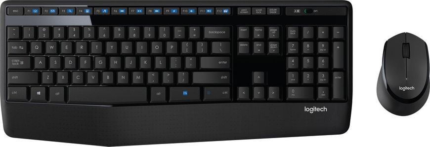 Комплект (клавиатура, мышь) беспроводной Logitech MK345 Combo Black USB (920-008534)