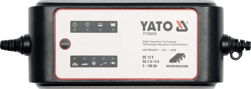 Інтелектуальний зарядний пристрій YATO YT-83016