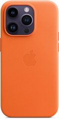 Чохол Apple для iPhone 14 Pro Leather Case with MagSafe Orange (MPPL3ZE/A)