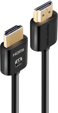 Кабель Promate proLink4K2 HDMI - HDMI v.2.0 1.5 м Black (proLink4K2-150.black)