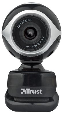Веб-камера Trust Exis webcam Black-Silver (17003)