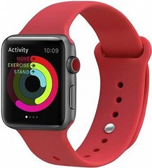 Ремінець UWatch Silicone Strap for Apple Watch 38/40 mm Red