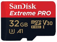 Карта памяти SanDisk microSDHC 32GB Extreme Pro A1 C10 V30 U3 (SDSQXCG-032G-GN6MA)