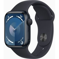 Apple Watch Series 9 GPS 41mm Midnight Aluminium Case with Midnight Sport Band S/M (MR8W3QP/A)