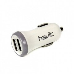 Автомобільний зарядний пристрій Havit HV-СС8801 White