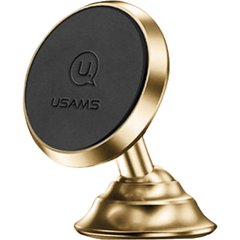Автотримач Usams US-ZJ023 Car Dashboard Magnetic Mobile Phone Holder Gold