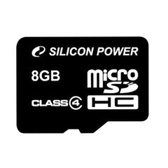 Карта пам'яті microSDHC 8Gb SiliconPower (class 4)