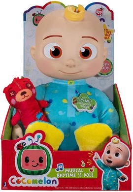 М’яка іграшка CoComelon Roto Plush Bedtime JJ Doll Джей Джей зі звуком