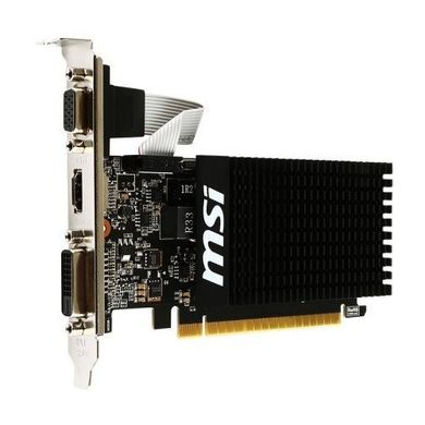 Відеокарта MSI PCI-Ex GeForce GT 710 2048 MB DDR3 (64bit) (954/1600) (DVI, HDMI, VGA) (GT 710 2GD3H LP)