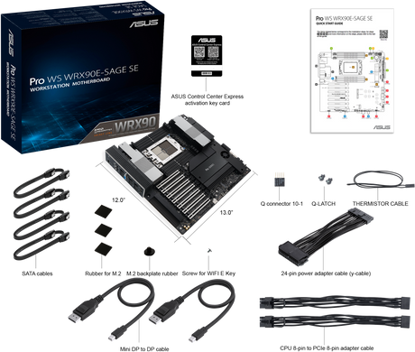 Материнская плата Asus Pro WS WRX90E-SAGE SE (90MB1FW0-M0EAY0)