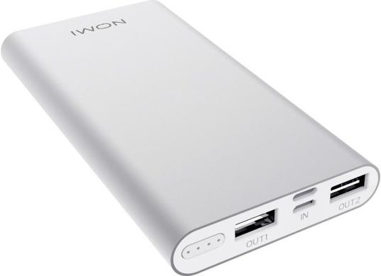 Универсальная мобильная батарея Nomi E100 10000 mAh Silver