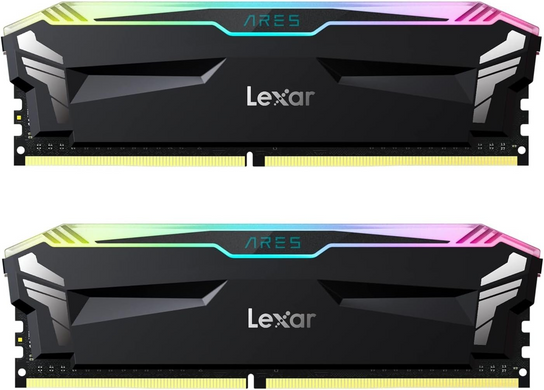 Оперативная память Lexar 32 GB (2x16GB) DDR4 3600 MHz Ares RGB Black (LD4BU016G-R3600GDLA)