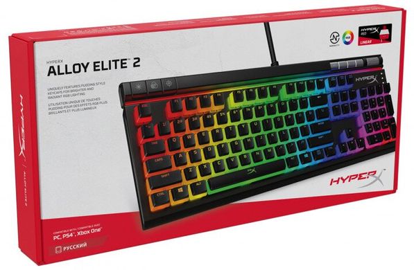Клавіатура HyperX Alloy Elite RGB 2.0 Ru (HKBE2X-1X-RU/G)