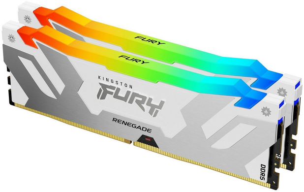 Оперативна пам'ять Kingston FURY DDR5 32GB (2x16GB) 6800Mhz Renegade RGB White (KF568C36RWAK2-32)