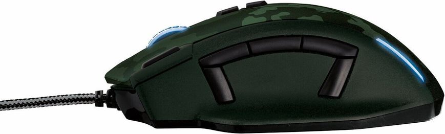 Миша Trust GXT 155C Gaming Mouse green camouflage