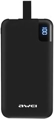 Универсальная мобильная батарея Awei P67K Power Bank 10000mAh Li-Polimer Black