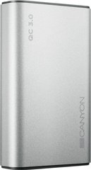 Універсальна мобільна батарея Canyon 10000mAh QC3.0 Silver (CND-TPBQC10S)