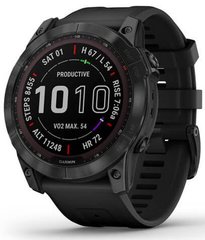 Смарт-часы Garmin Fenix 7X Sapphire S. Black DLC Titanium w. Black Band (010-02541-22/23/45)
