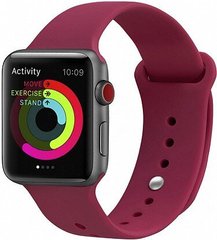 Ремешок UWatch Silicone Strap for Apple Watch 38/40 mm Rose Red