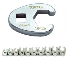 Набір ключів розрізних односторонніх Toptul 10-19 мм 10 предметів (GAAR1001)