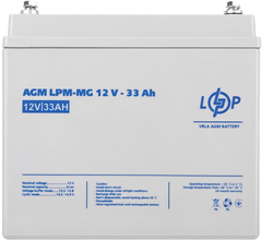 Аккумулятор для ИБП LogicPower LPM-MG 12V - 33 Ah (6558)