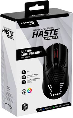 Миша HyperX Pulsefire Haste WL Black (4P5D7AA)