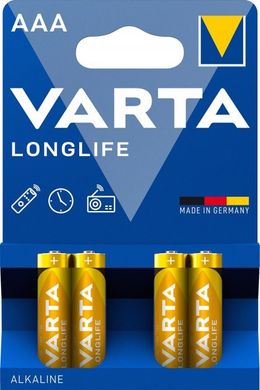 Батарейка VARTA Longlife AAA 4 шт.