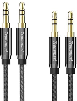 Кабель Tronsmart S3C02 3.5mm Premium Stereo AUX Audio Cable Pack (1.2m + 2.4m) Grey