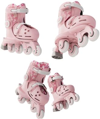 Роликовые коньки Yvolution Switch Skates розовый размер 23-28