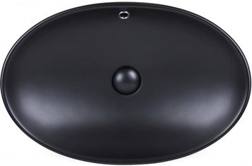 Раковина Qtap Dove 625х415х150 Matt black QT063077MBMB