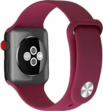 Ремінець UWatch Silicone Strap for Apple Watch 38/40 mm Rose Red