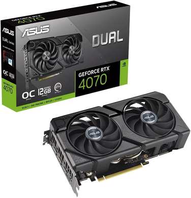 Видеокарта Asus GeForce RTX 4070 Dual EVO OC 12288MB (DUAL-RTX4070-O12G-EVO)