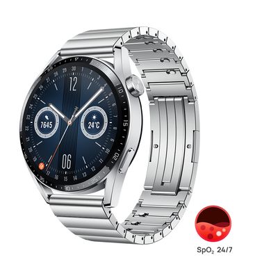 Смарт-часы Huawei Watch GT3 46mm Stainless Steel (55026957)