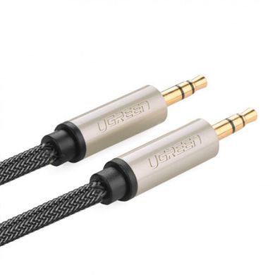 Удлинитель UGREEN AV125 3.5 mm to 3.5 mm Audio Cable Braided, 0.5 m Gray 10601