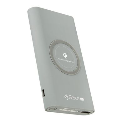 Універсальна мобільна батарея Gelius Pro Incredible (Wirelles) 10000mAh 2.1A Grey