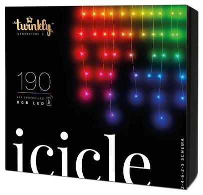 Гирлянда Twinkly Icicle RGB 190LED (TWI190STP-TEU)