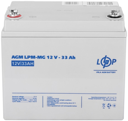 Акумулятор для ДБЖ LogicPower LPM-MG 12V - 33 Ah (6558)
