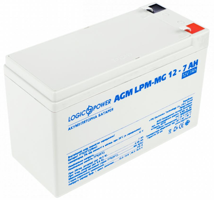 Акумулятор для ДБЖ мультигелевий LogicPower AGM LPM-MG 12 V — 7 Ah (LP6552)