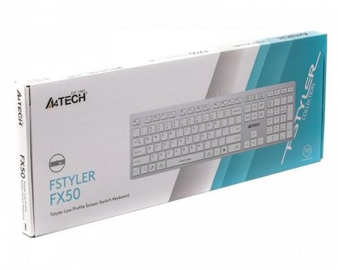 Клавиатура A4-Tech Fstyler FX50 USB White