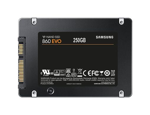 SSD-накопичувач 2.5" Samsung 860 EVO 250GB SATA V-NAND 3bit MLCMZ-76E250BW