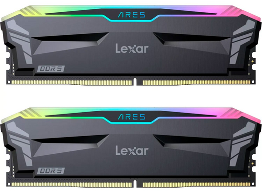 Оперативна пам'ять Lexar 32 GB (2x16GB) DDR5 6000 MHz Ares RGB (LD5BU016G-R6000GDLA)
