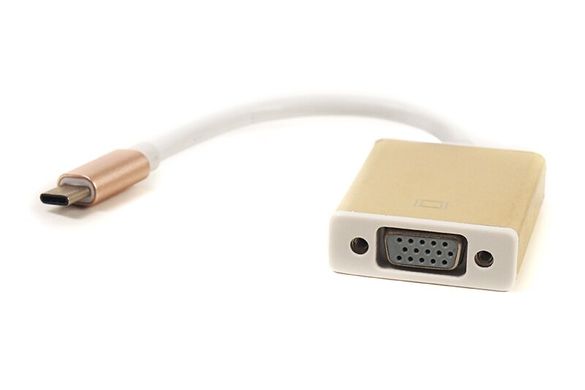Перехідник PowerPlant USB Type-C - VGA, 15cm