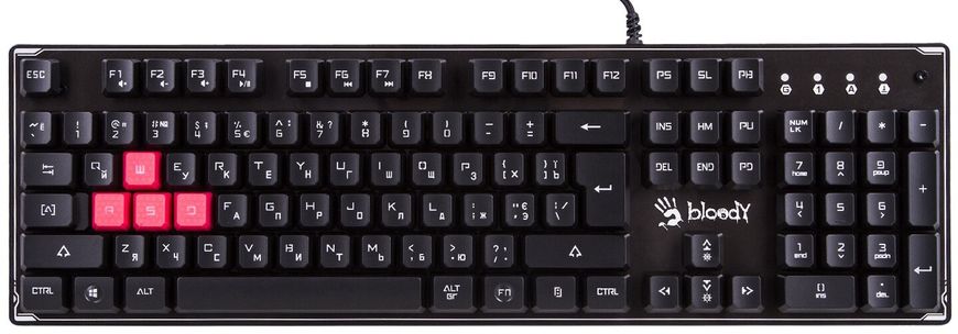 Клавіатура A4tech Bloody B180R RGB Black