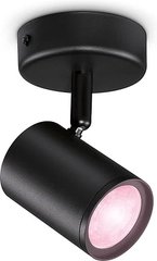 Умный накладной точечный светильник WiZ IMAGEO Spots 1x5W 2200-6500K RGB Wi-Fi Black