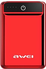Універсальна мобільна батарея Awei P54K 10000mAh Power Bank Red