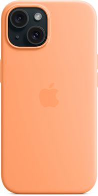 Чехол Apple для iPhone 15 Plus Silicone Case with MagSafe Orange Sorbet (MT173)