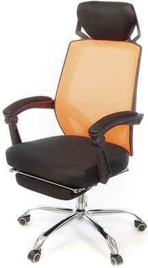 Офісне крісло для керівника Аклас Катран CH RL(L) Чорний Помаранчевий