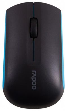 Комплект (клавіатура, мишка) безпровідний Rapoo 8000 Black/Blue USB