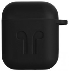Чохол 2Е для Apple AirPods Pure Color Silicone Imprint (1.5mm) Black (2E-AIR-PODS-IBSI-1.5-BK)
