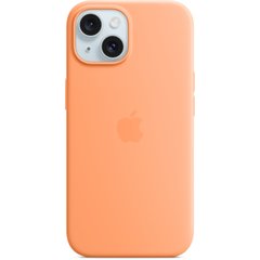 Чохол Apple для iPhone 15 Plus Silicone Case with MagSafe Orange Sorbet (MT173)